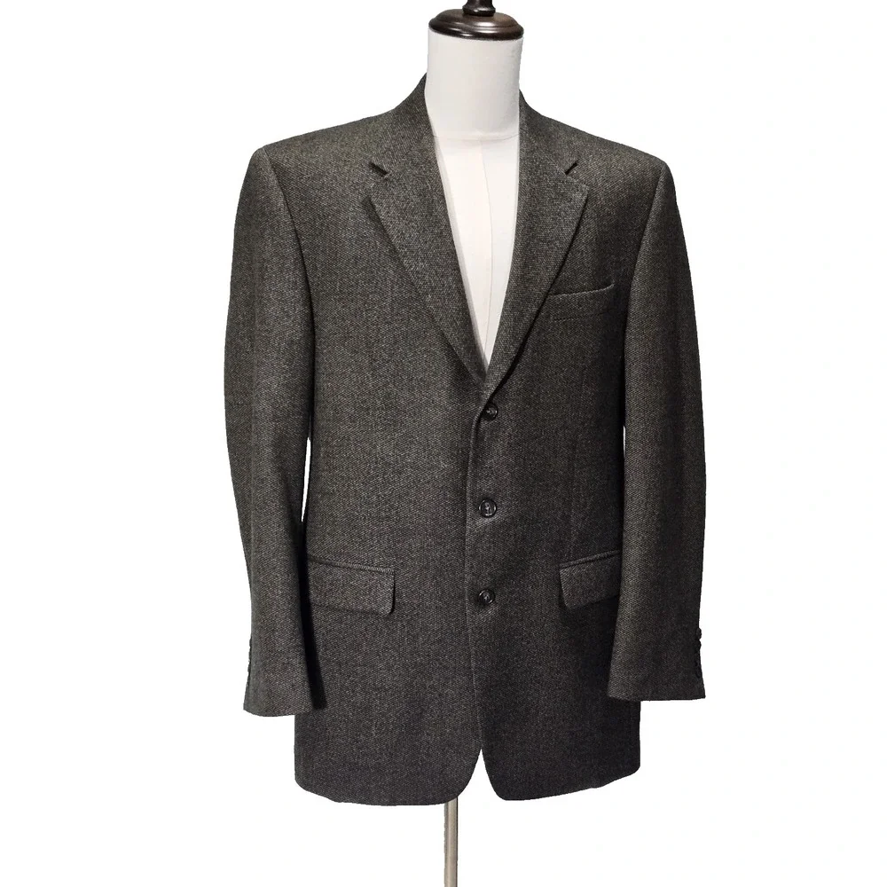 Ralph Lauren Black Label Blazer Olive Brown‎ Jacket Sport Coat Mens Size 43Long